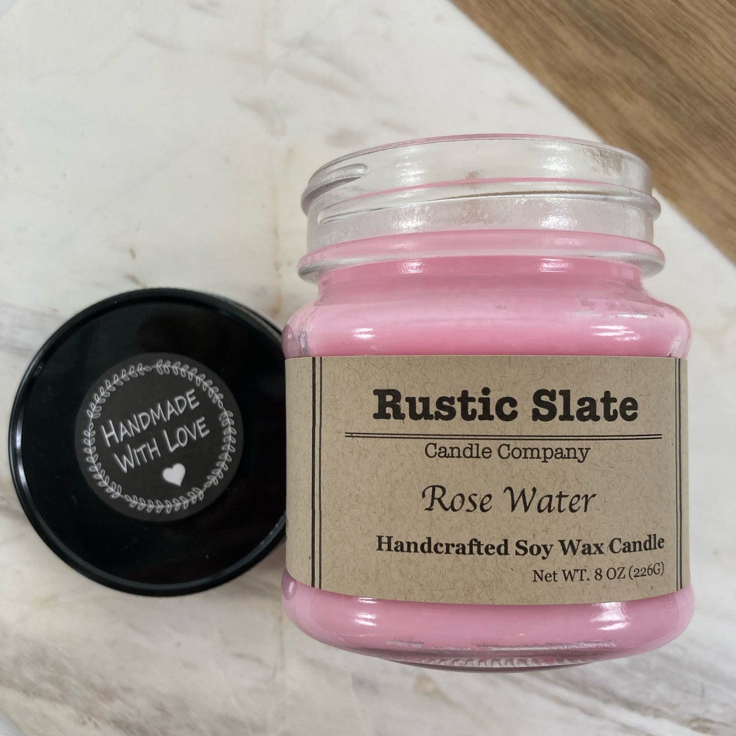 Rose Water Soy Candle